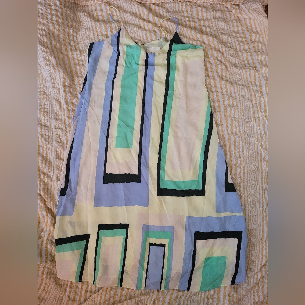 ANTHRO | Maeve Abstracted Yellow Maxi Dress XL